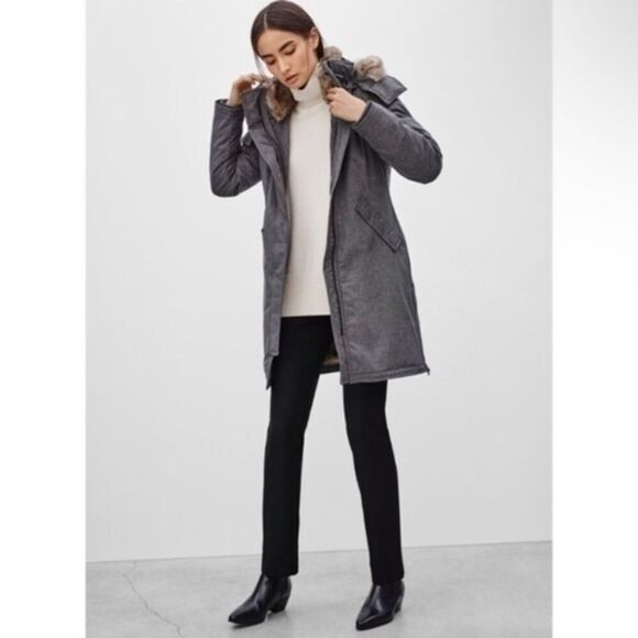 Aritzia Babaton Oskar Mid-length Goose-down Parka Jacket - Picture 2 of 9